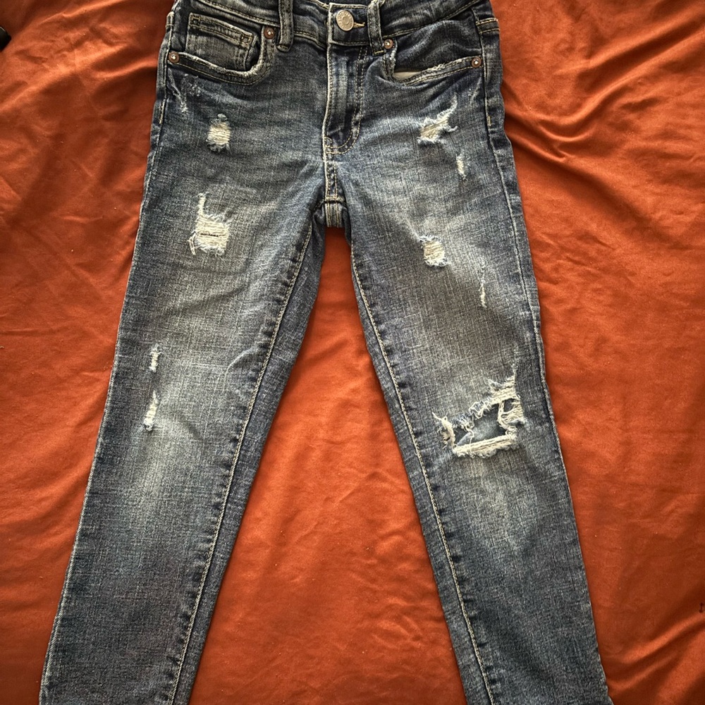 Zara Boys Distressed Blue Jeans